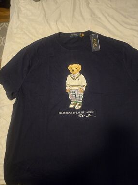 Ralph Lauren Navy Polo Bear Short Sleeve Tee
